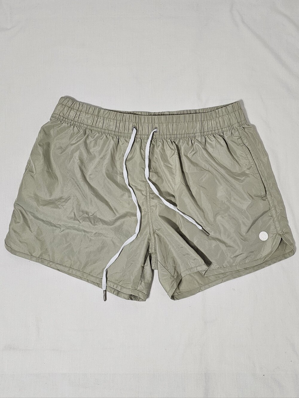 Liu Jo Uomo Men’s XL Beige Minimalist Athleisure Designer Resort Swim Shorts